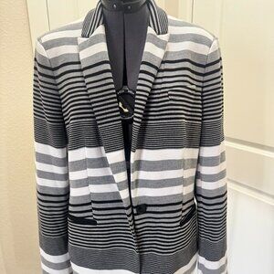 Tommy Hilfiger Women's Striped Jacket - Size 10